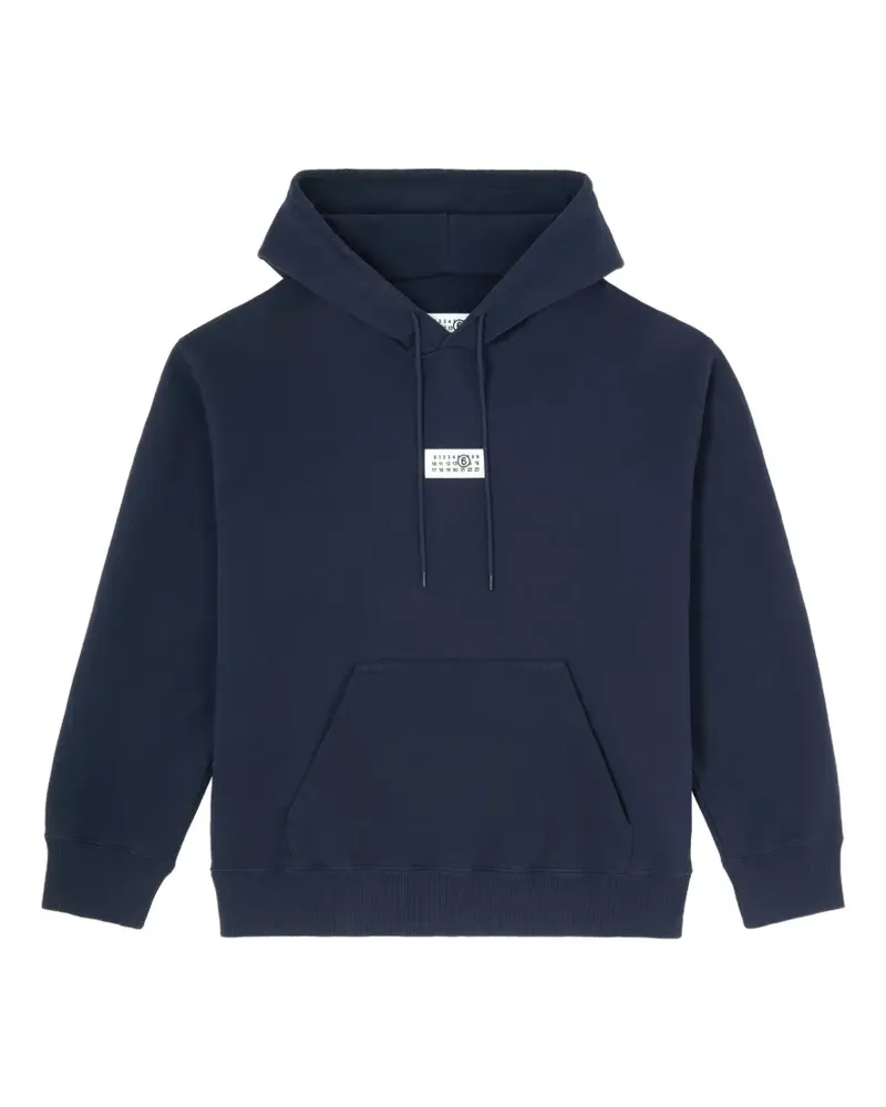 Maison Margiela unbrushed cotton hoodie - Blau Blau