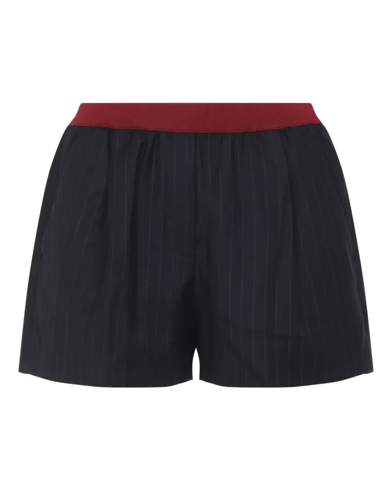 Miu Miu Shorts mit elastischem Bund - Blau Blau