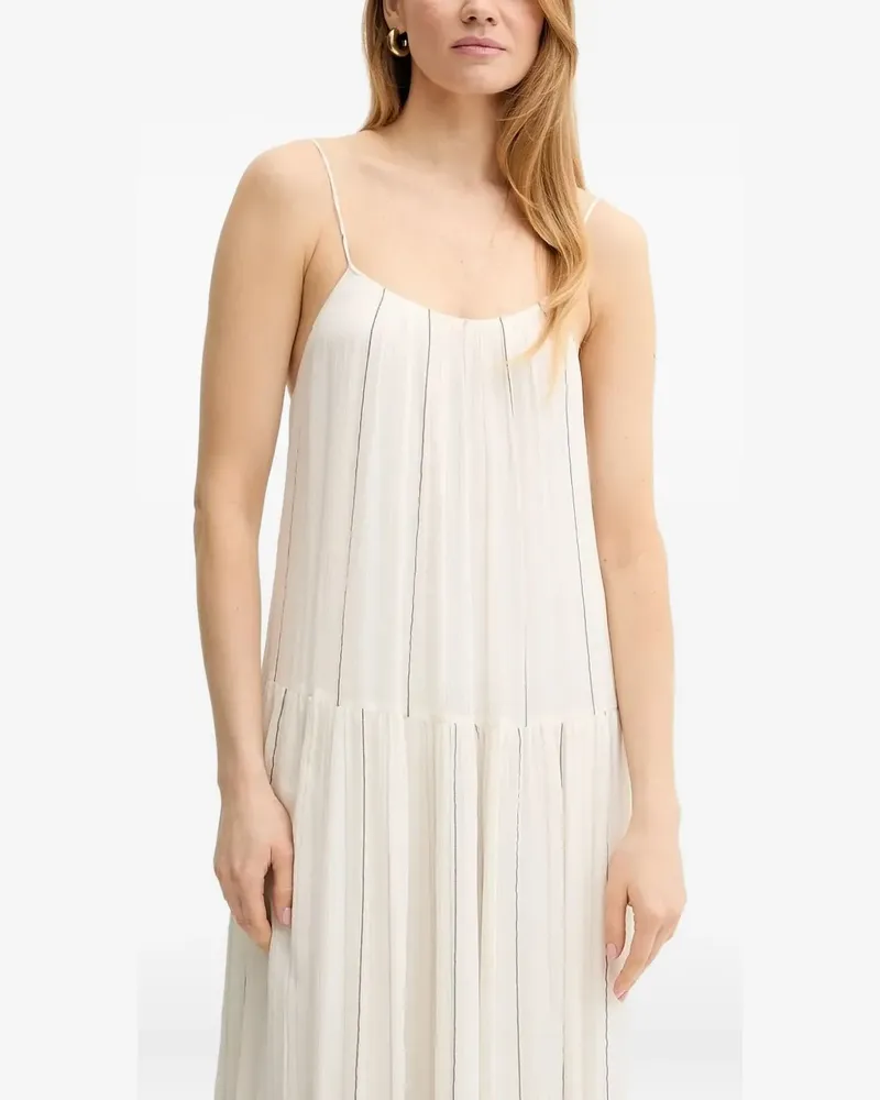 HUGO BOSS Gestreiftes Maxikleid - Nude Nude