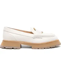 Moncler Bell Loafer aus Leder Nude