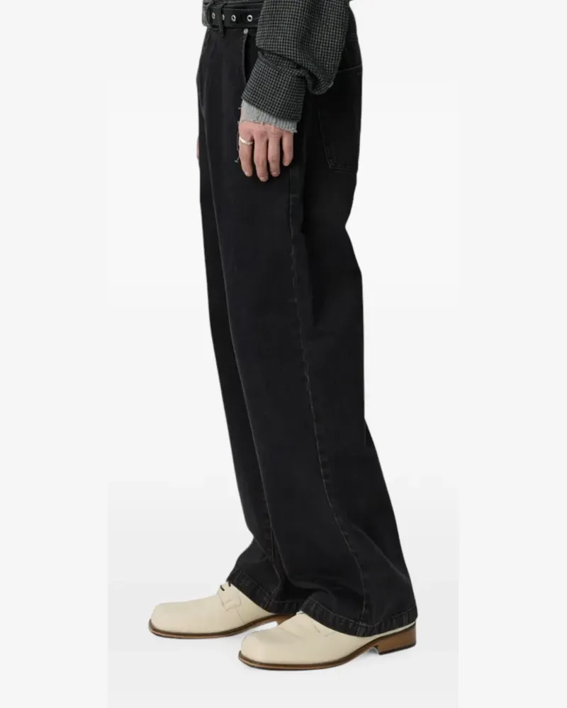 Mfpen cotton straight-leg jeans - Schwarz Schwarz