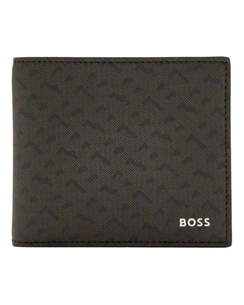 HUGO BOSS Portemonnaie mit Muster - Braun Braun