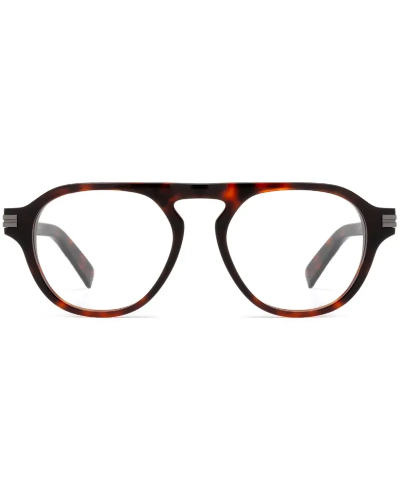 Ermenegildo Zegna Brille in Schildpattoptik - Rot Rot