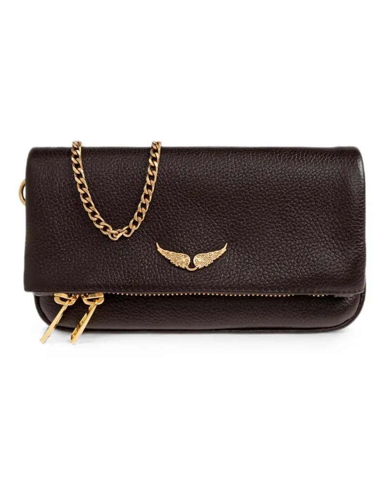 Zadig & Voltaire Rock mini clutch - Braun Braun