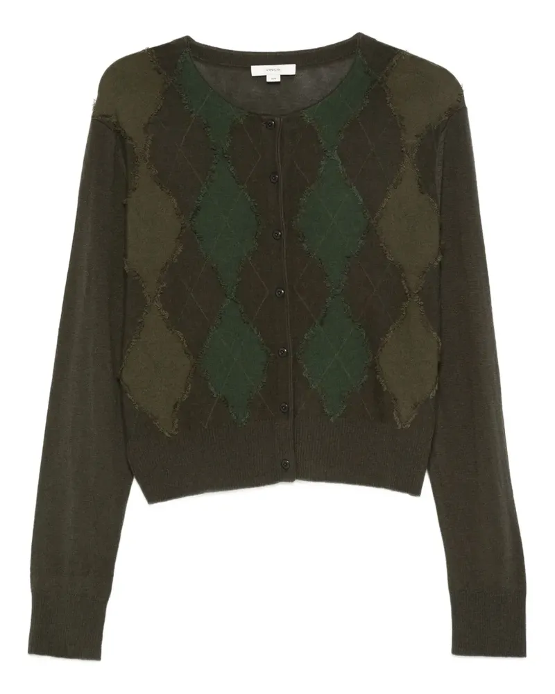 Vince Strick mit Argyle-Muster - Grün Grün