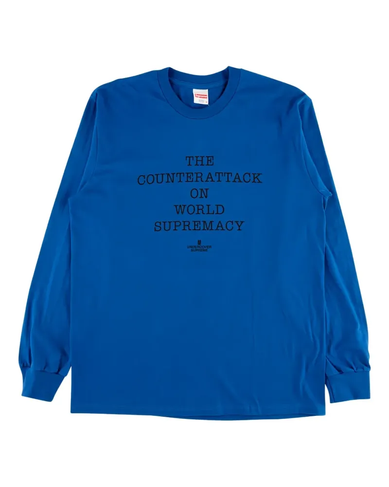 Supreme Being x Undercover x Public Enemy Langarmshirt - Blau Blau