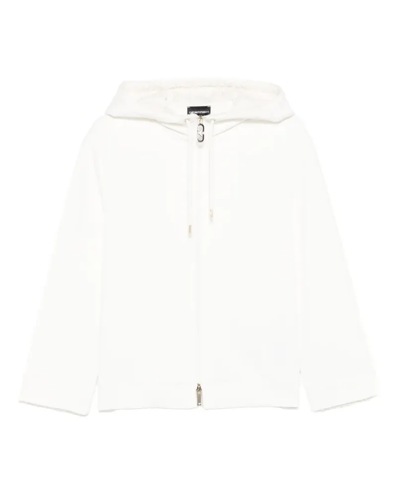 Emporio Armani zip-fastening hoodie - Weiß Weiß