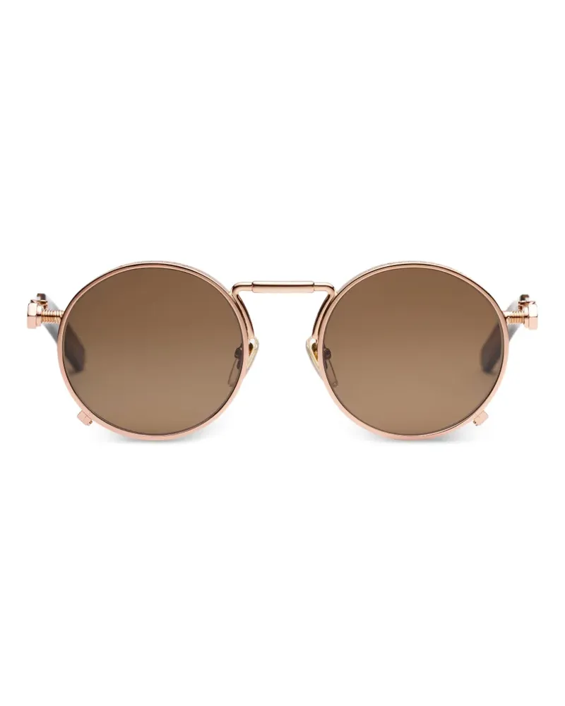 Jean Paul Gaultier Sonnenbrille mit rundem Gestell - Gold Gold