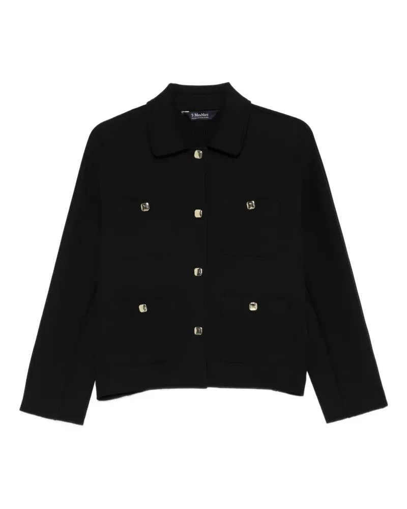 Max Mara Geknöpfte Smarmonioso Jacke - Schwarz Schwarz