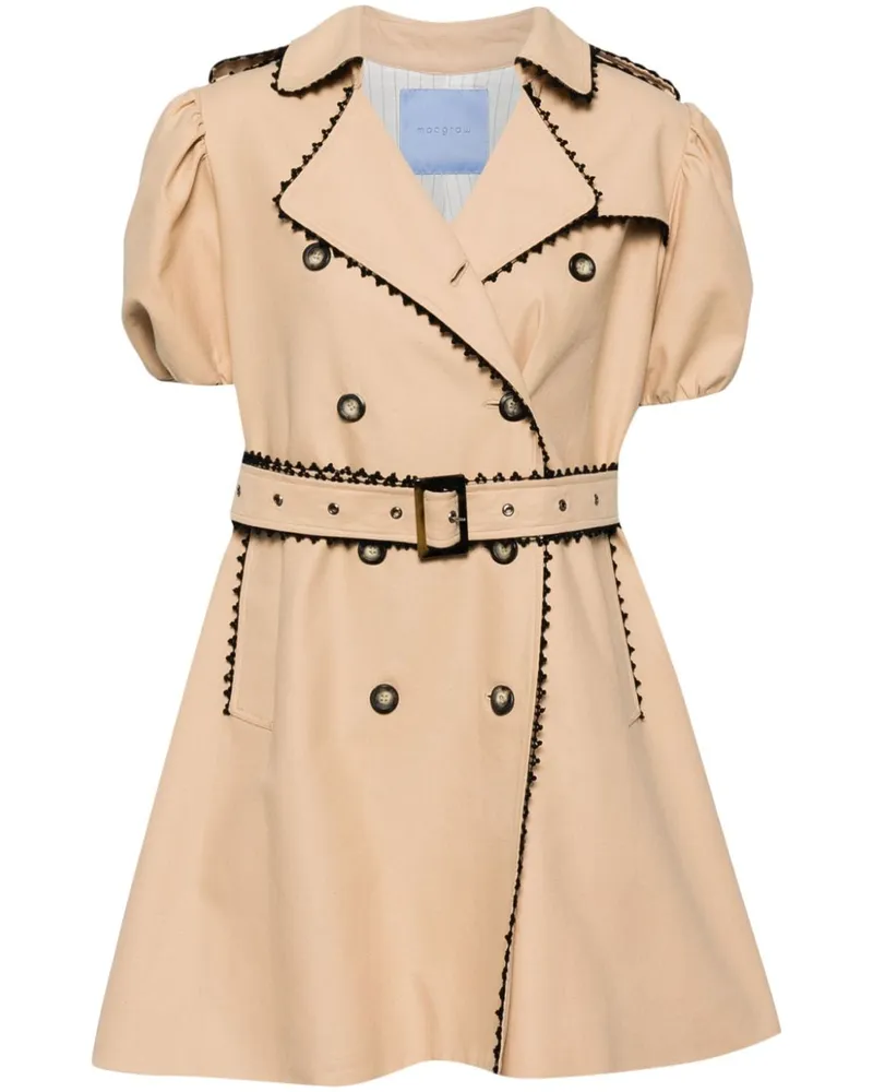 macgraw Minikleid im Trenchcoat-Stil - Nude Nude