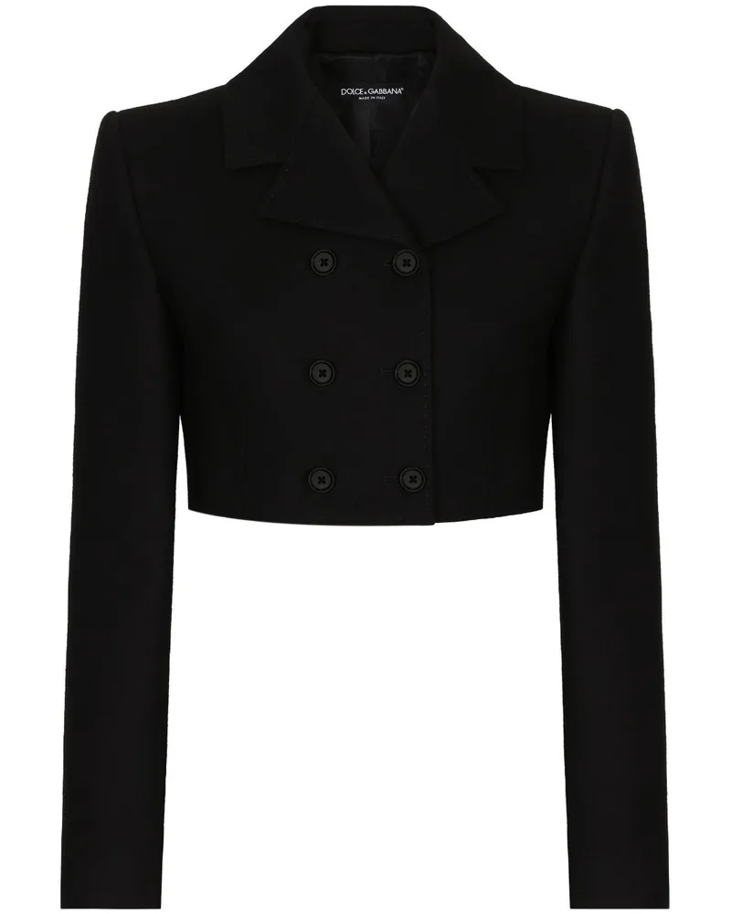 Dolce & Gabbana Doppelreihiger Blazer - Schwarz Schwarz