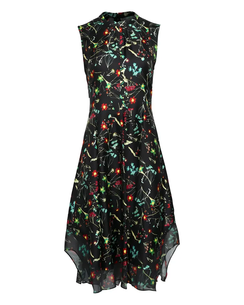 3.1 phillip lim Kleid mit Muster - Schwarz Schwarz