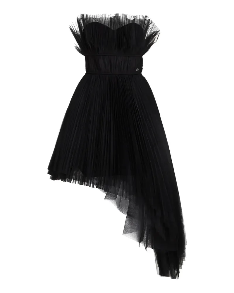 Karl Lagerfeld asymmetric tulle dress - Schwarz Schwarz