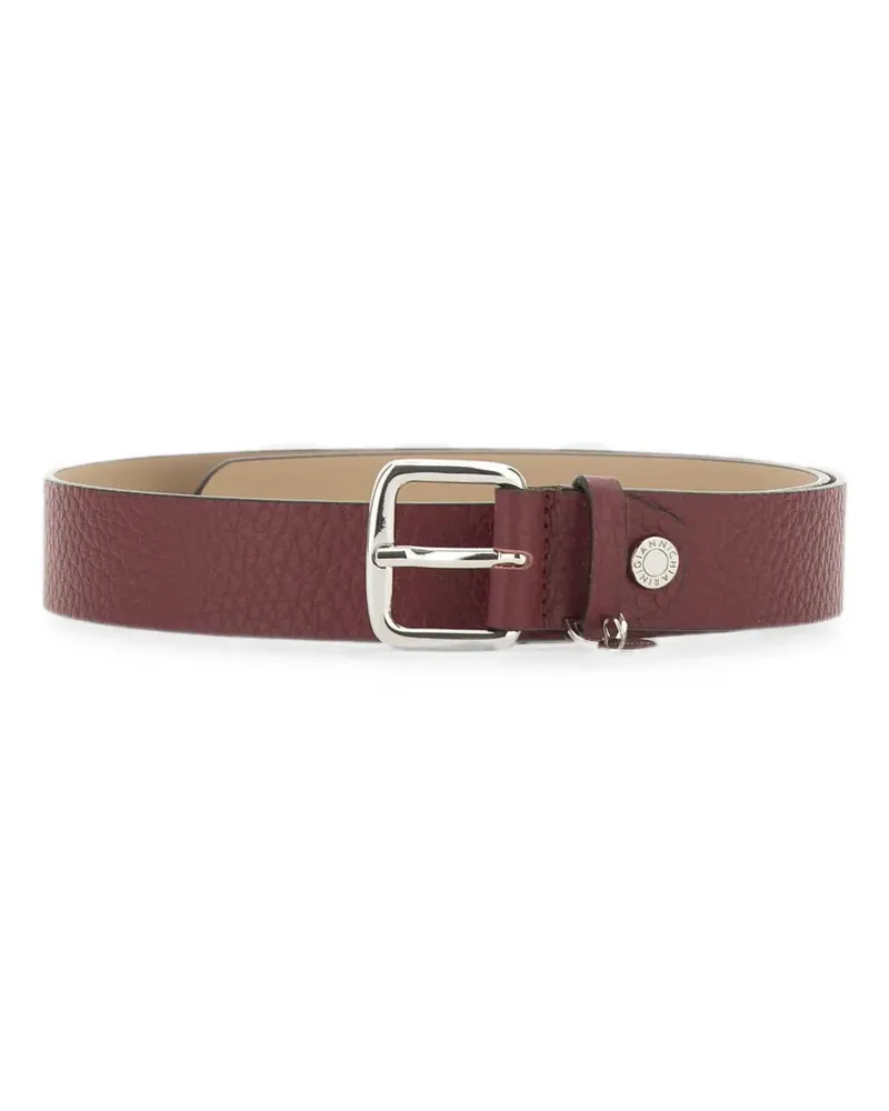 Gianni Chiarini logo-engraved leather belt - Rot Rot
