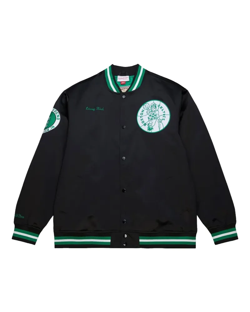 Mitchell & Ness NBA Celtics Larry Bird bomber jacket - Schwarz Schwarz