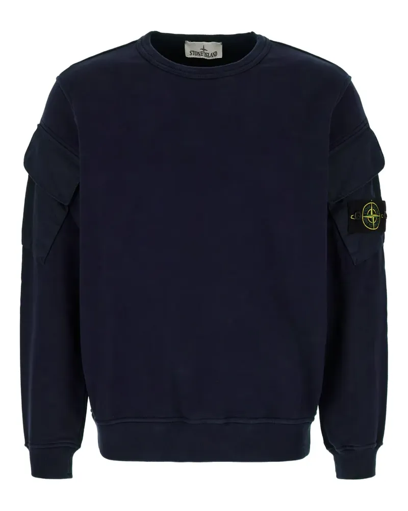 Stone Island 6100008 Sweatshirt mit Taschendetail - Blau Blau