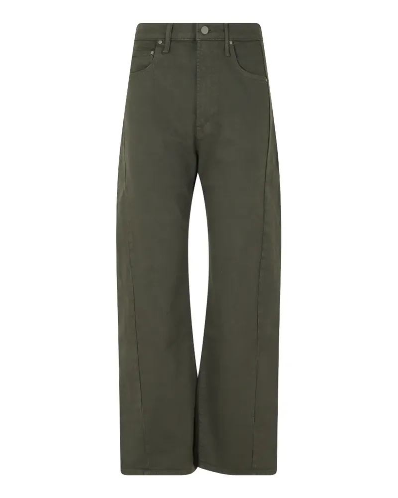 Mother The Half Pipe Flood high-rise wide-leg jeans - Grün Grün