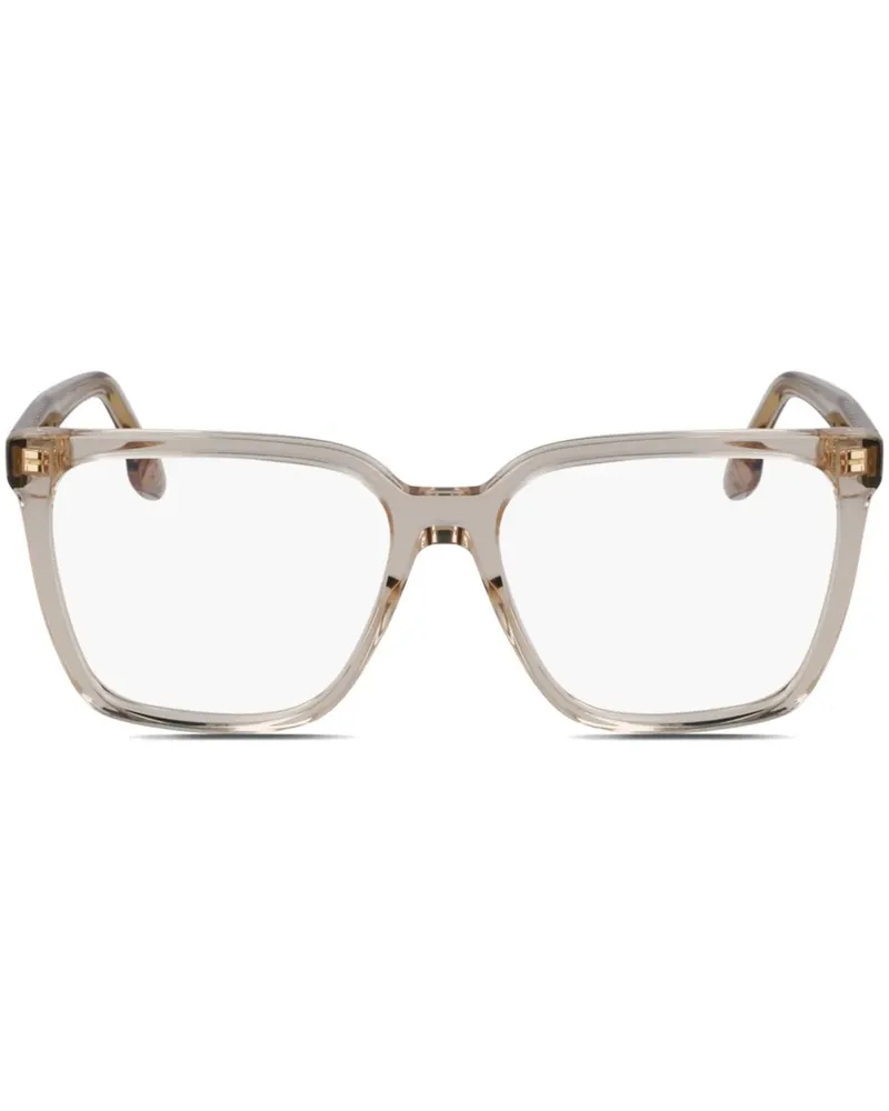 Victoria Beckham Brille mit eckigem Gestell - Nude Nude
