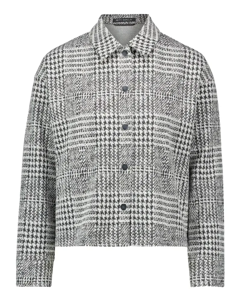 Betty Barclay Prince of Wales check jacket - Weiß Weiß