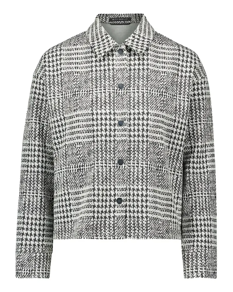 Betty Barclay Prince of Wales check jacket - Weiß Weiß