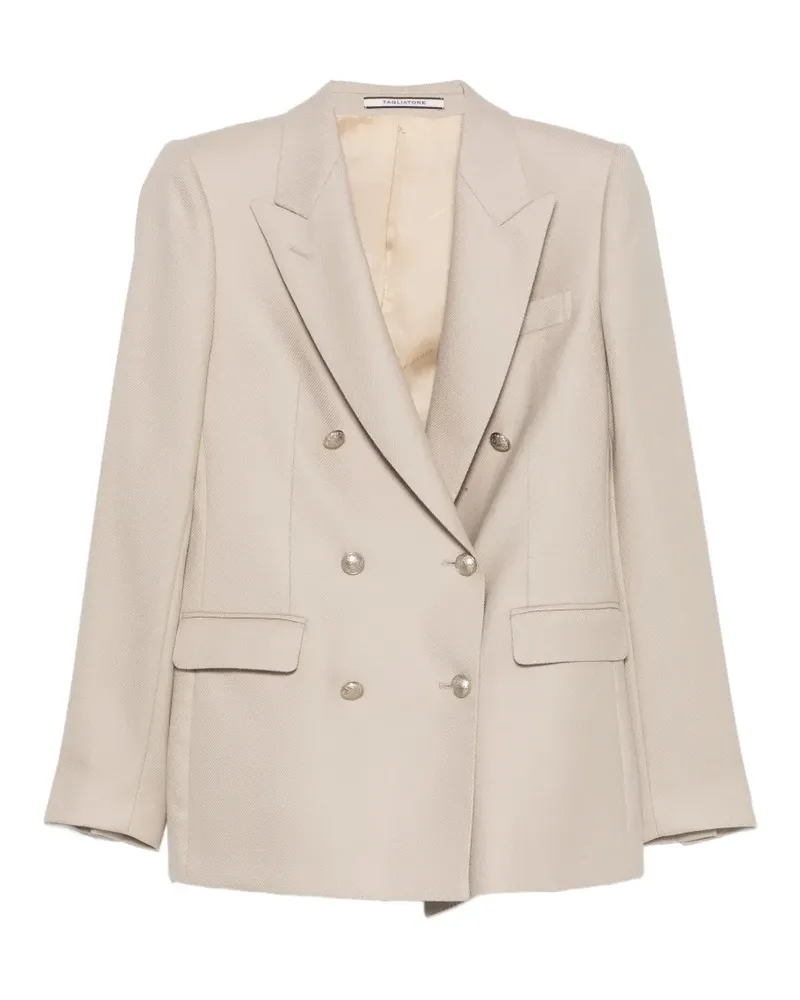 Tagliatore Doppelreihiger Blazer - Nude Nude