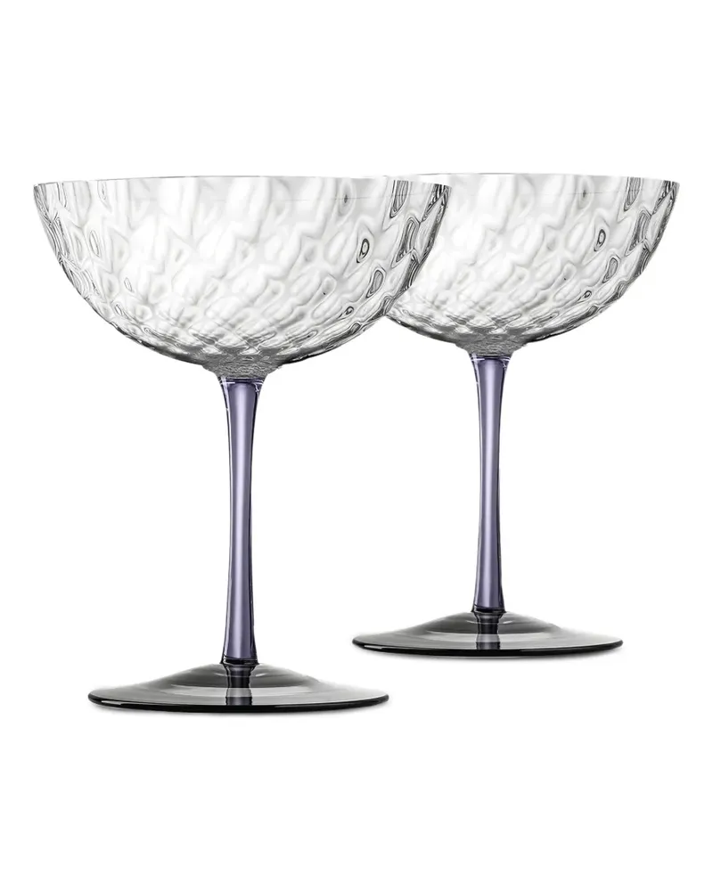NasonMoretti Set aus Champagnerschalen - Violett Violett