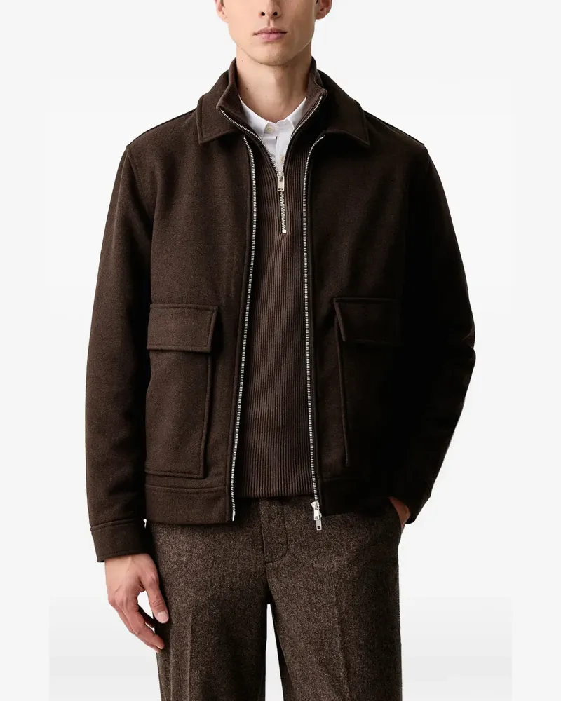 Lindbergh Jacke mit Reißverschluss - Braun Braun