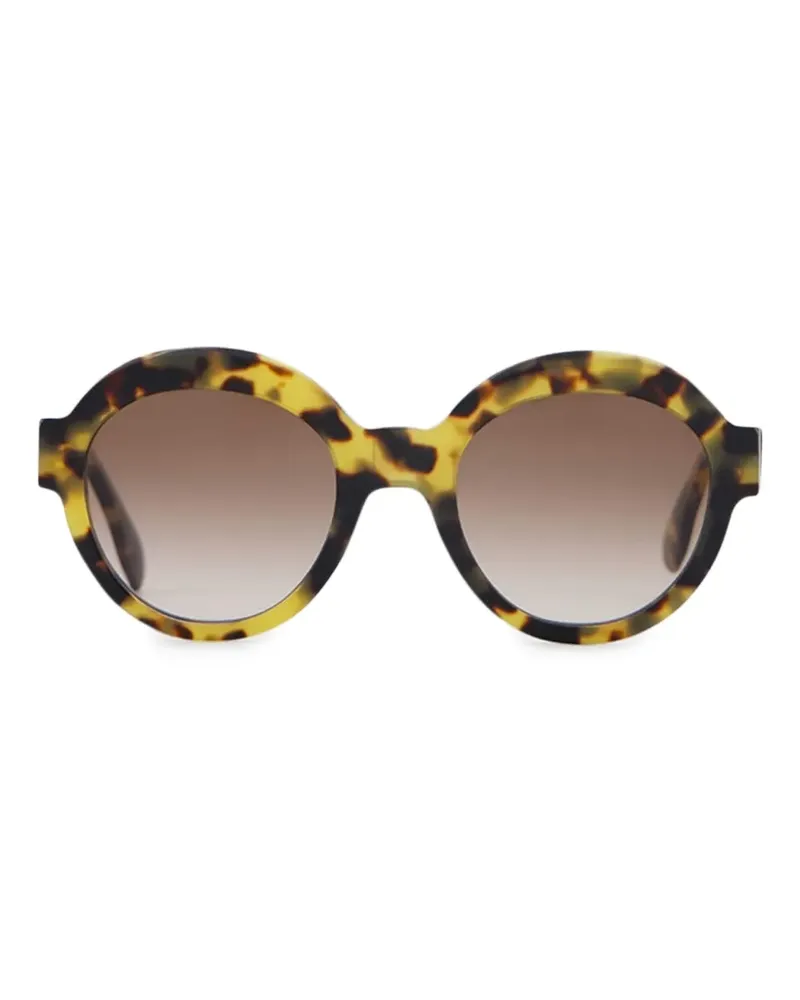 Emmanuelle Khanh Sonnenbrille mit rundem Gestell - Braun Braun