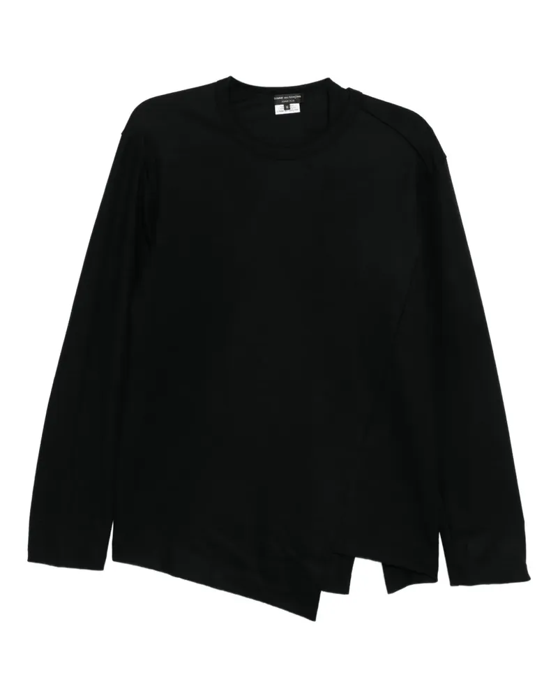 Comme des Garçons Gewickeltes T-Shirt - Schwarz Schwarz