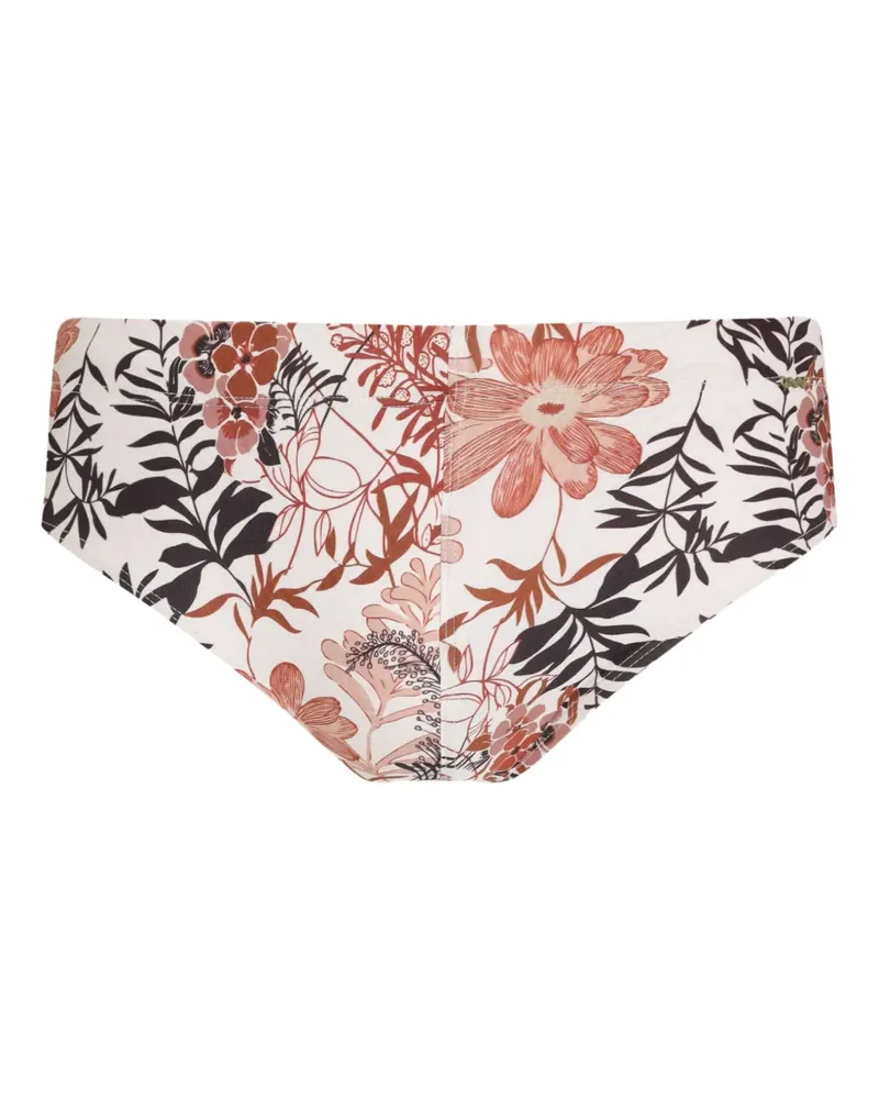 Amir Slama Badehose mit Blumen-Print - Weiß Weiß