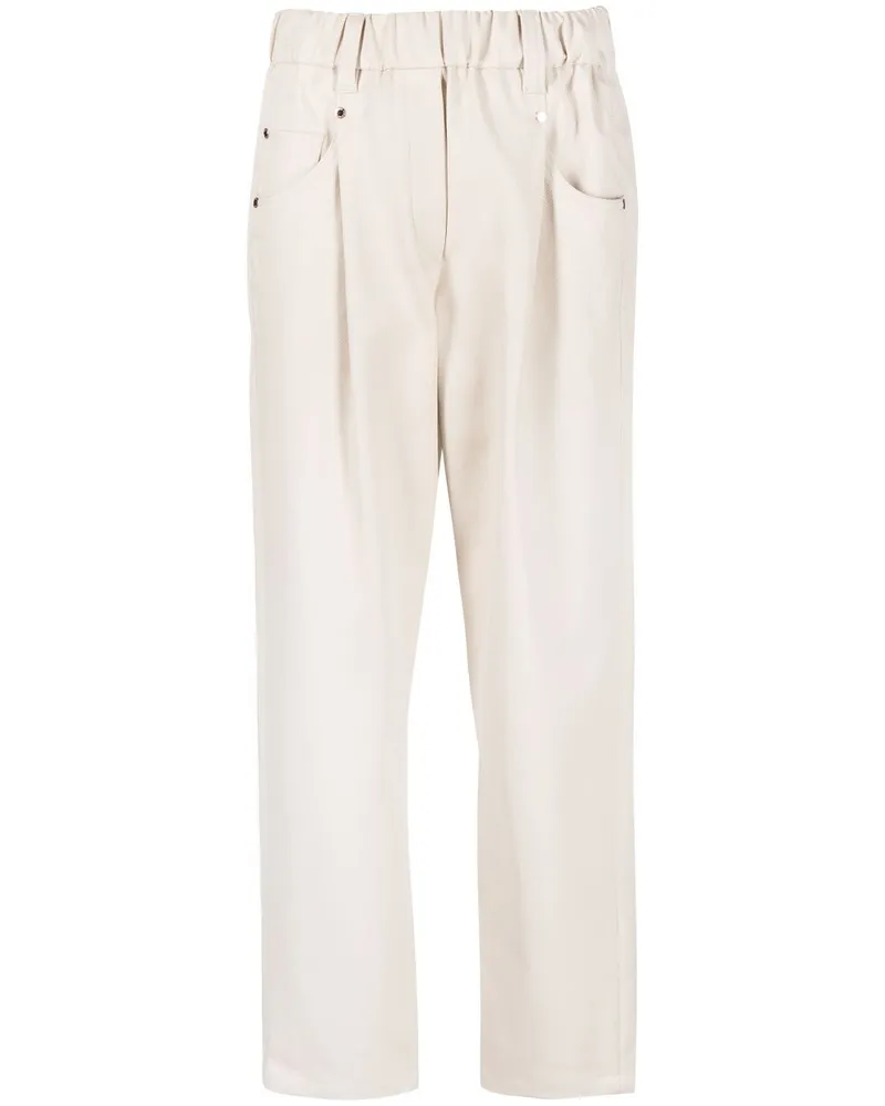 Brunello Cucinelli Hose mit geradem Bein - Nude Nude