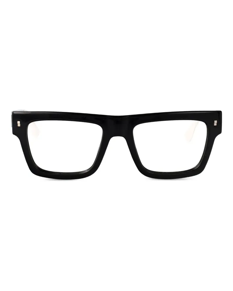 Dsquared2 Icon Brille mit eckigem Gestell - Schwarz Schwarz