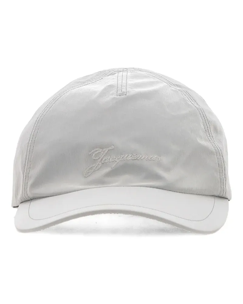 Jacquemus Baseballkappe mit Logo-Stickerei - Silber Silber