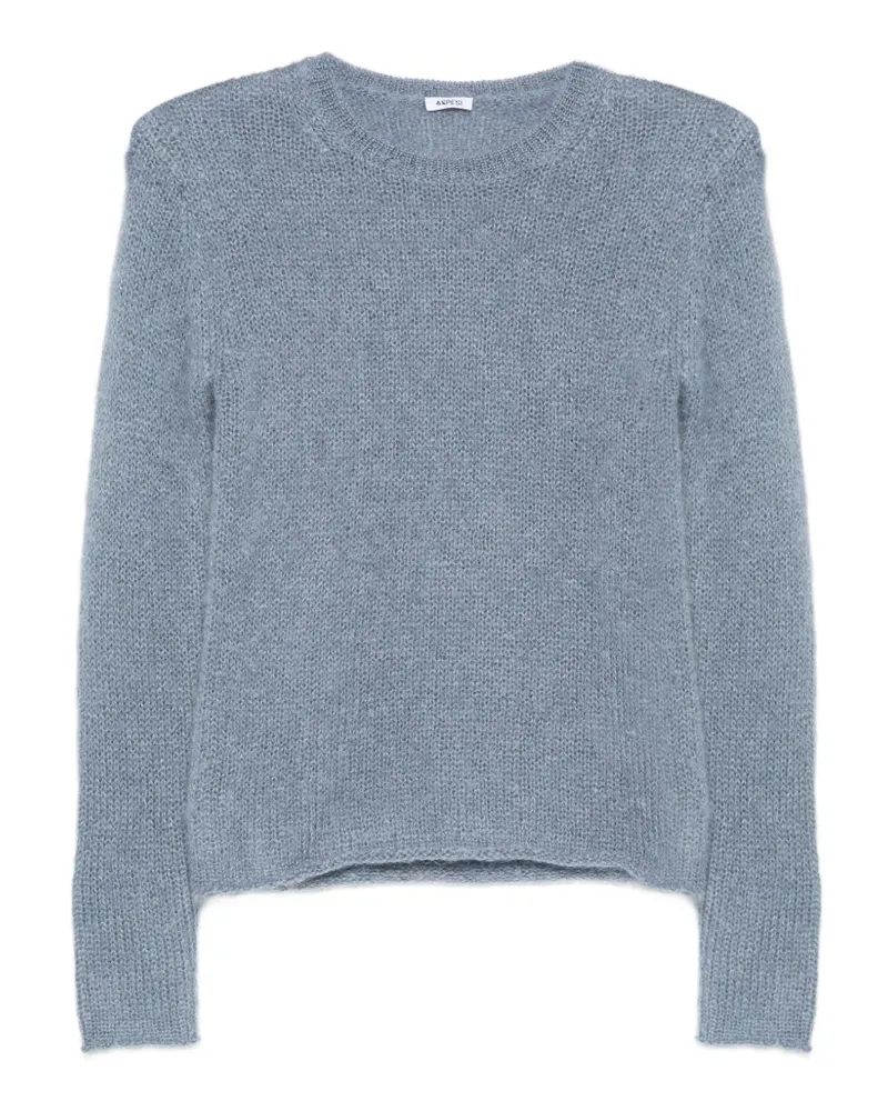 ASPESI Gerippter Pullover - Blau Blau