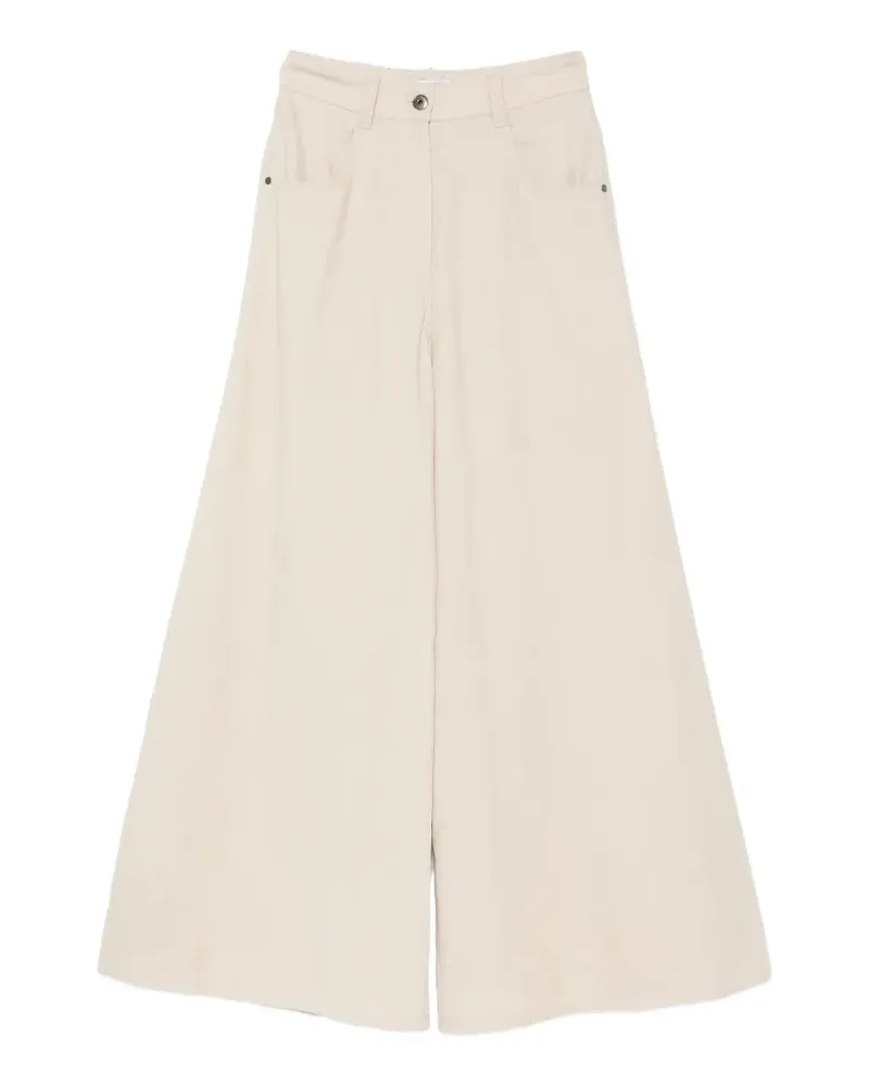 Brunello Cucinelli Cordhose mit weitem Bein - Nude Nude