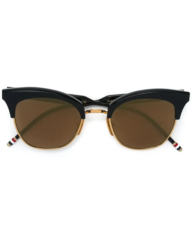 Thom Browne Cat-Eye-Sonnenbrille aus 18kt Gold - Blau Blau