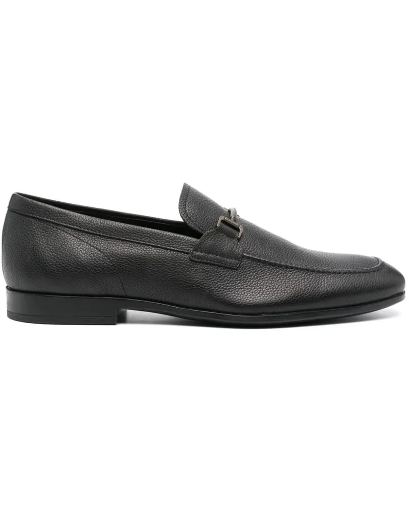 TOD'S Loafer aus strukturiertem Leder - Schwarz Schwarz