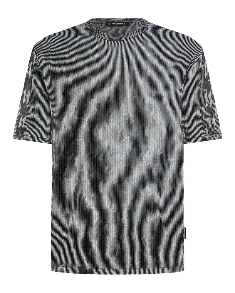 Karl Lagerfeld Gestricktes T-Shirt - Grau Grau