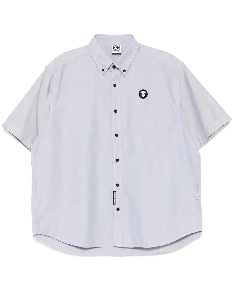 BAPE Hemd mit Logo-Patch - Schwarz Schwarz