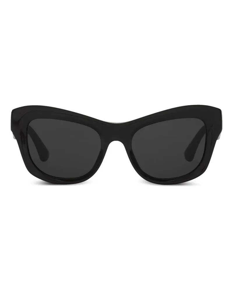 Burberry Shield Hinge Sonnenbrille - Schwarz Schwarz