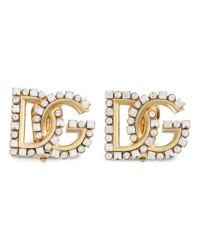 Dolce & Gabbana Ohrringe mit Logo-Verzierung - Gold Gold
