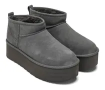 Ultra Mini Plateau-Stiefeletten - Grau