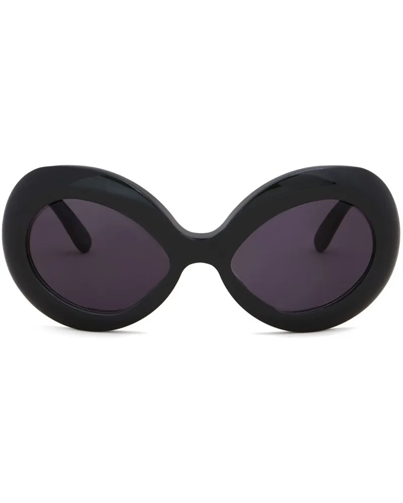 Marni Sonnenbrille mit Oversized-Gestell - Schwarz Schwarz