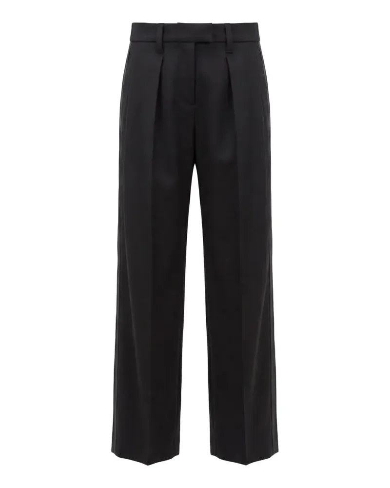 Brunello Cucinelli pleated wool trousers - Schwarz Schwarz