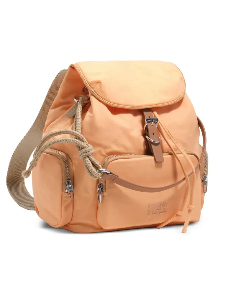 BIMBA Y LOLA Pocket drawstring backpack - Orange Orange
