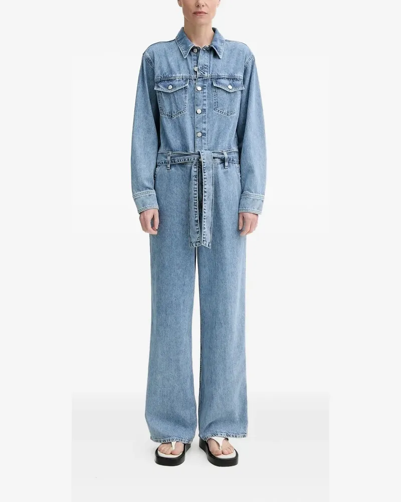 Marc O'Polo Jumpsuit mit Knöpfen und Gürtel - Blau Blau