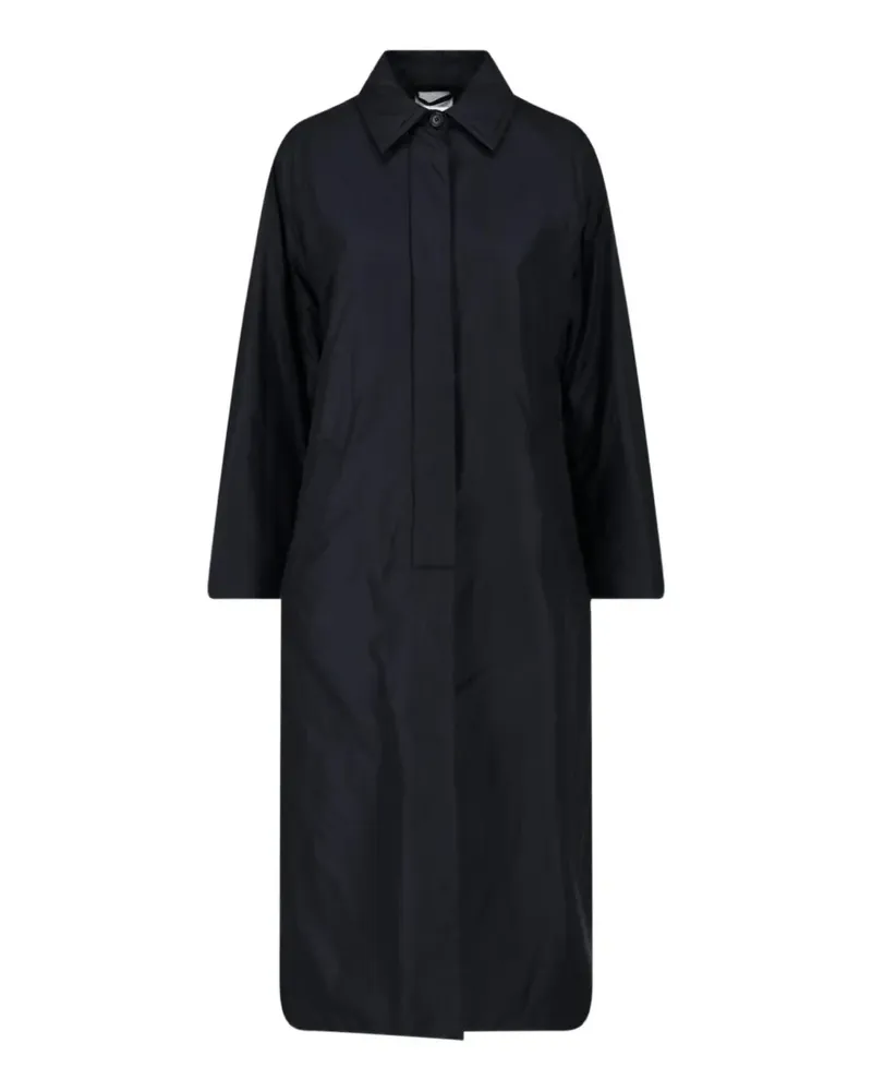 ASPESI belted concealed-fastening coat - Schwarz Schwarz