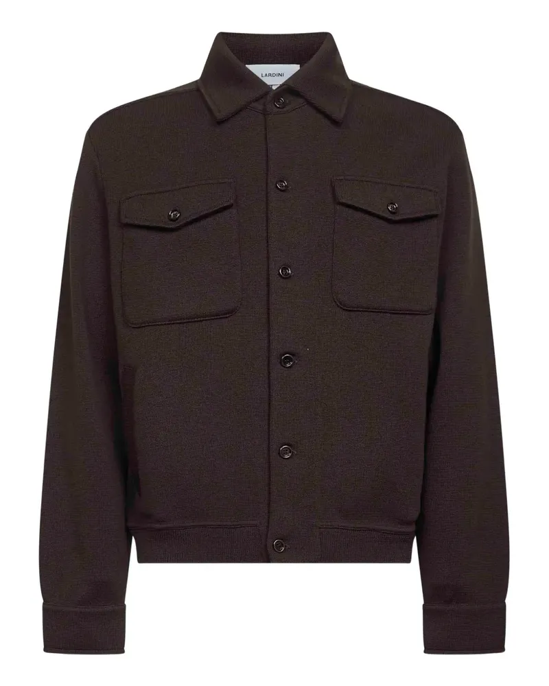 LARDINI Jacke mit Brusttasche - Braun Braun