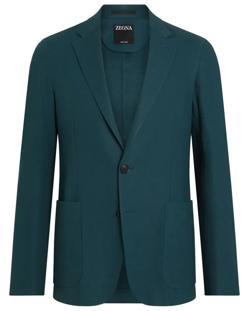 Ermenegildo Zegna Sakko aus Leinen - Blau Blau