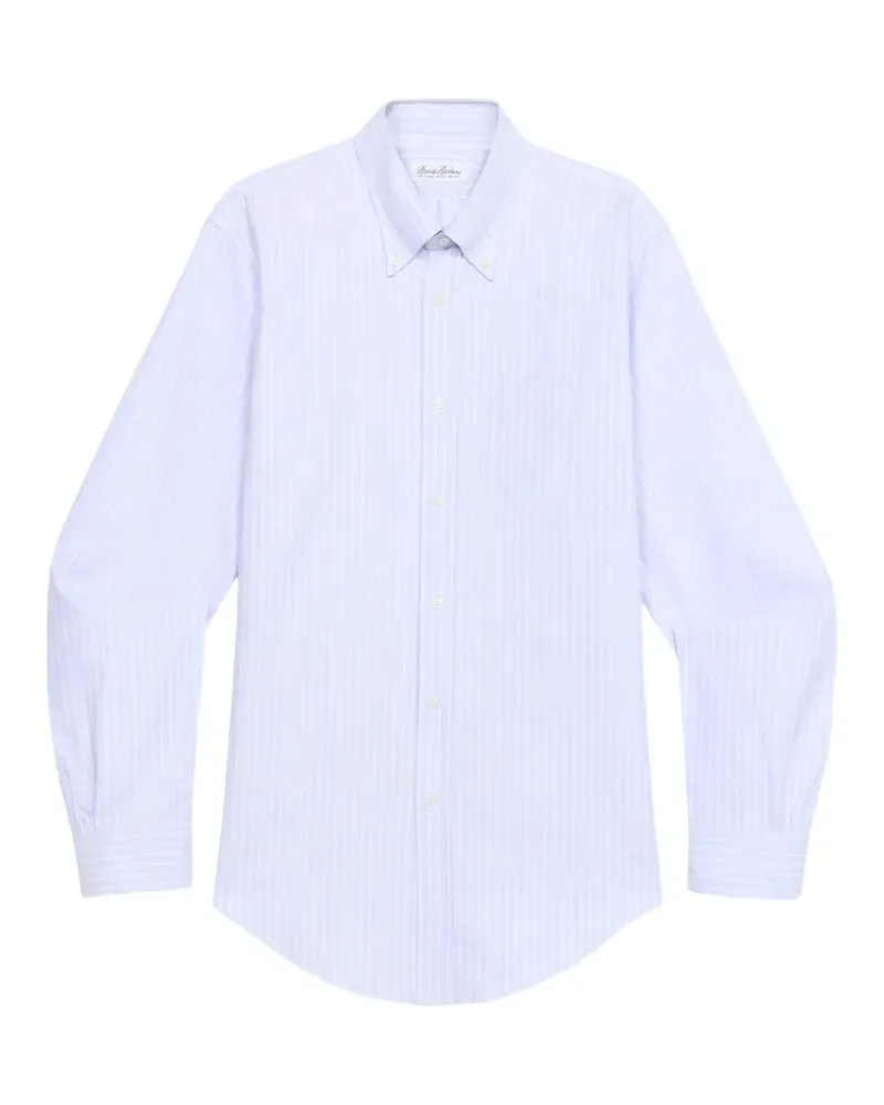 Brooks Brothers Schmales Hemd mit Streifen - Blau Blau